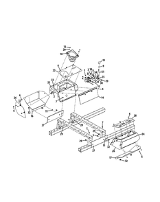 Control Group Diagram and Parts List for S7232-D 53AY8DU8050-312HP Cub Cadet Lawn Tractor